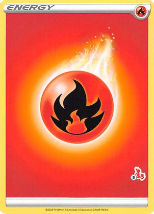 Fire Energy (Cinderace Stamp #8) [Battle Academy 2022]