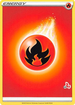 Fire Energy (Cinderace Stamp #24) [Battle Academy 2022]