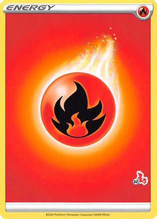 Fire Energy (Cinderace Stamp #32) [Battle Academy 2022]