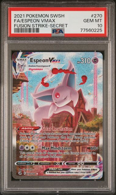 PSA 10 - Fusion Strike - Espeon Vmax