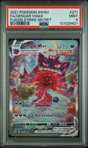 PSA 9 - Fusion Strike - Gengar VMAX #271