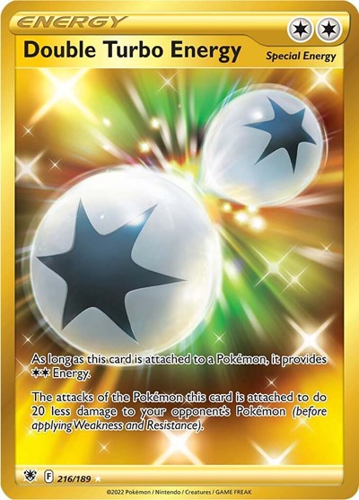 Double Turbo Energy (Secret) - (216/189) - SWSH10: Astral Radiance - (Secret Rare)