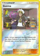 Guzma (115/147) (League Promo) (Staff) [Sun & Moon: Burning Shadows]