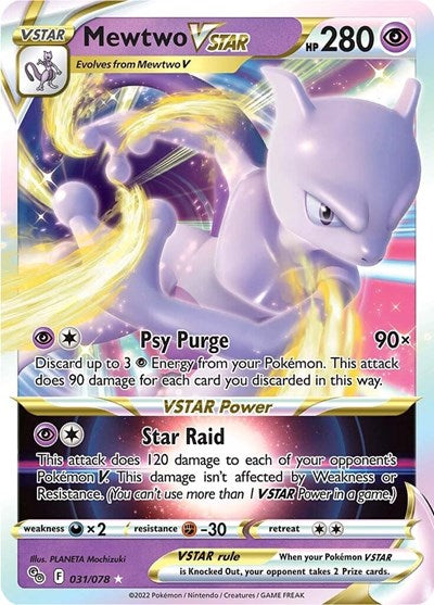 Mewtwo VSTAR - (031/078) - Pokemon GO - (Ultra Rare)