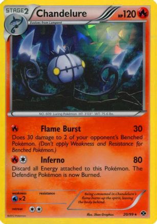 Chandelure (20/99) (Cracked Ice Holo) [Black & White: Next Destinies]