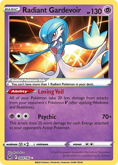 Radiant Gardevoir - (069/196) - SWSH11: Lost Origin - (Radiant Rare)