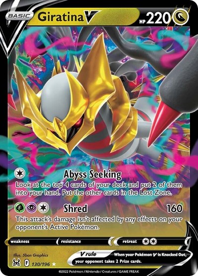 Giratina V - (130/196) - SWSH11: Lost Origin - (Ultra Rare)