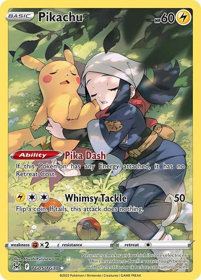 Pikachu - (TG05/TG30) - SWSH11: Lost Origin Trainer Gallery - (Ultra Rare)