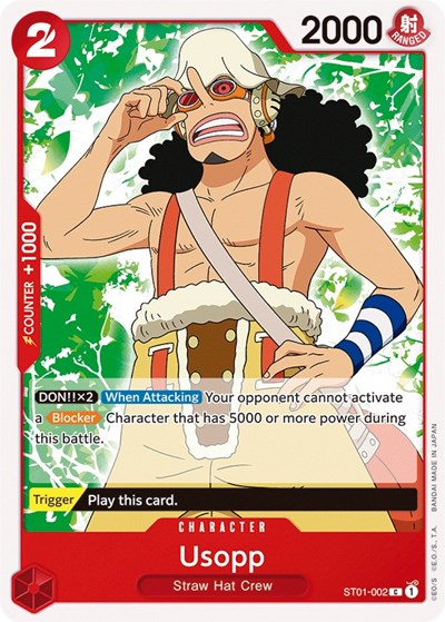 Usopp - (ST01-002) - Starter Deck 1: Straw Hat Crew - (Common)