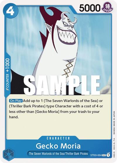 Gecko Moria - (ST03-004) - Starter Deck 3: The Seven Warlords of The Sea - (Common)