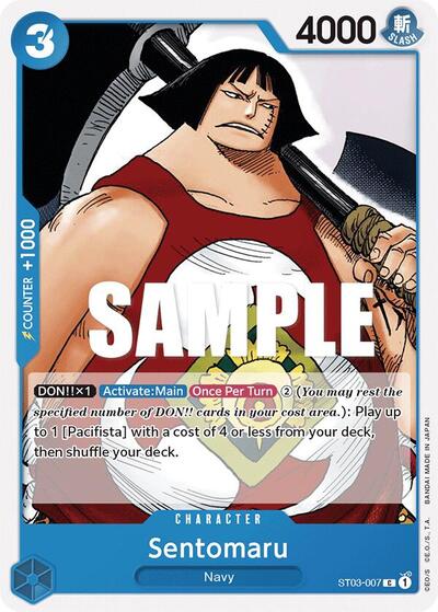 Sentomaru - (ST03-007) - Starter Deck 3: The Seven Warlords of The Sea - (Common)