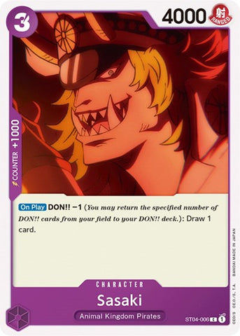 Sasaki - (ST04-006) - Starter Deck 4: Animal Kingdom Pirates - (Common)