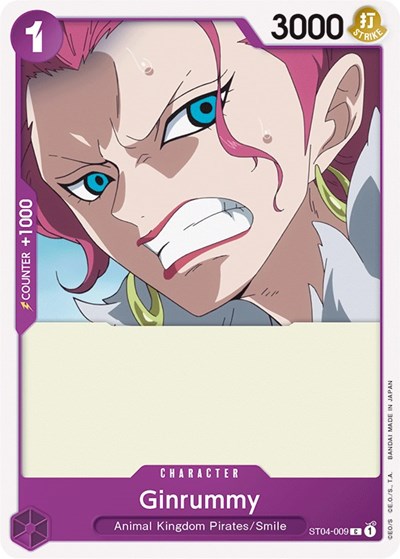 Ginrummy - (ST04-009) - Starter Deck 4: Animal Kingdom Pirates - (Common)