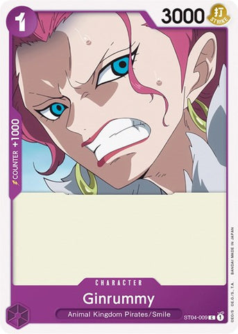 Ginrummy - (ST04-009) - Starter Deck 4: Animal Kingdom Pirates - (Common)