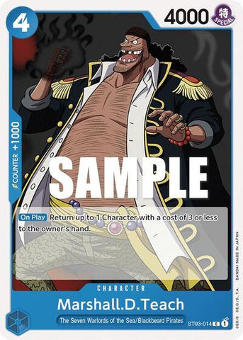 Marshall.D.Teach - (ST03-014) - Starter Deck 3: The Seven Warlords of The Sea - (Common)