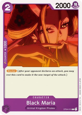 Black Maria - (ST04-011) - Starter Deck 4: Animal Kingdom Pirates - (Common)