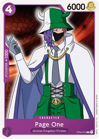 Page One - (ST04-012) - Starter Deck 4: Animal Kingdom Pirates - (Common)