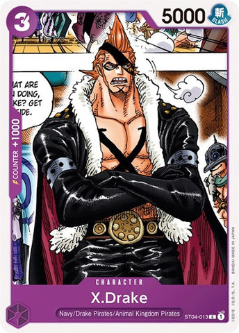 X.Drake - (ST04-013) - Starter Deck 4: Animal Kingdom Pirates - (Common)
