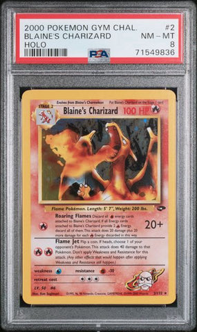 PSA 8 - Gym Challenge - Blaine's Charizard #2