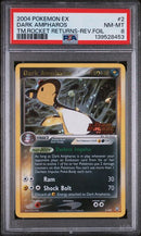 PSA 8 - Team Rocket Returns - Dark Ampharos Reverse Holo