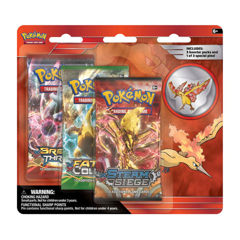Collector's Pin 3-Pack Blister (Moltres)