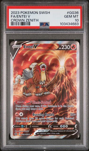 PSA 10 - Crown Zenith - Entei V #GG36