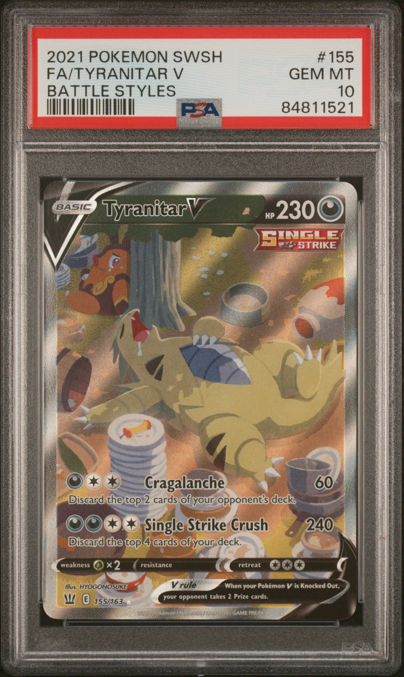 PSA 10 - Battle Styles - Tyranitar V