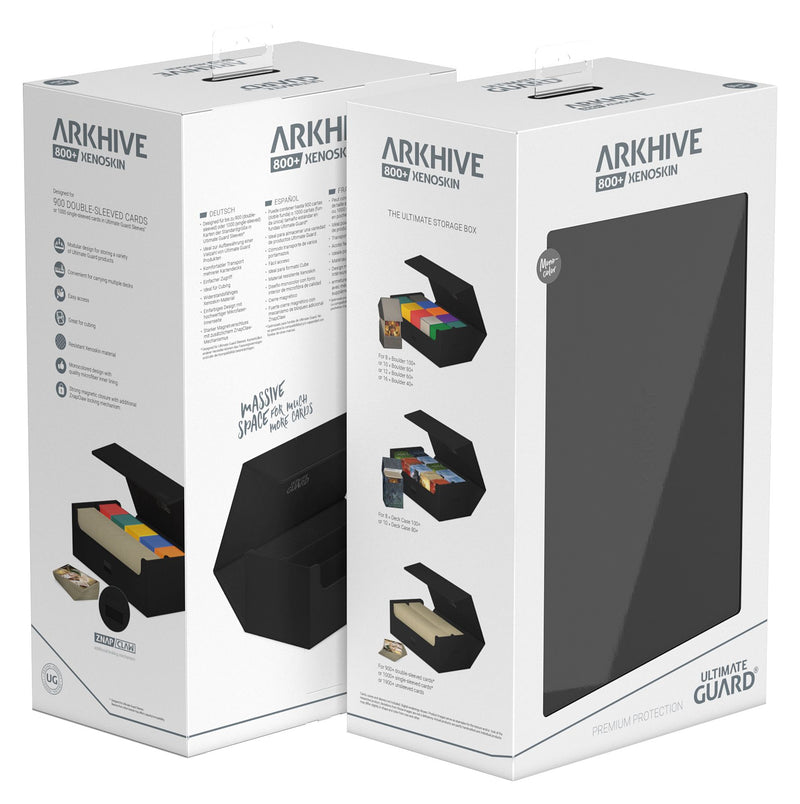 ULTIMATE GUARD - DECK CASE ARKHIVE 800+ MONOCOLOR - BLACK