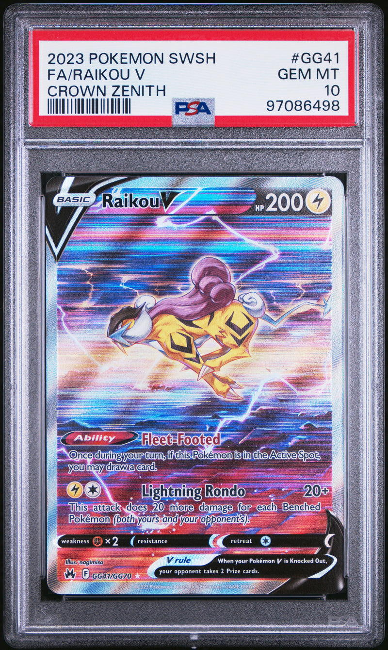 PSA 10 - Crown Zenith - Raikou V
