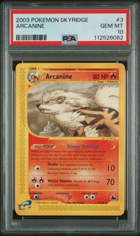 PSA 10 - 2003 Skyridge - Arcanine #3