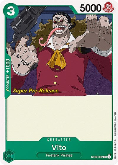 Vito - (ST02-002) - Super Pre-Release Starter Deck 2: Worst Generation - (Common)