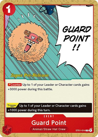 Guard Point - (ST01-014) - Super Pre-Release Starter Deck 1: Straw Hat Crew - (Common)