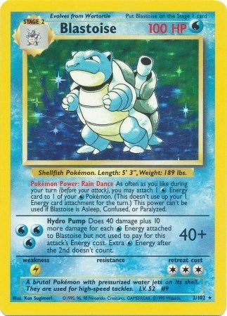 Blastoise - (002/102) - Base Set - (Holo Rare)