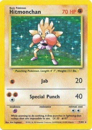 Hitmonchan - (007/102) - Base Set - (Holo Rare)