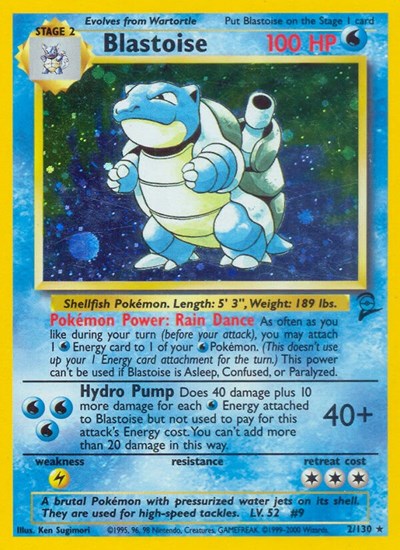 Blastoise - (002/130) - Base Set 2 - (Holo Rare)