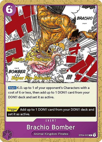 Brachio Bomber - (ST04-015) - Super Pre-Release Starter Deck 4: Animal Kingdom Pirates - (Common)