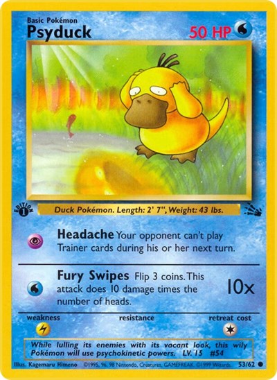 Psyduck - (53/62) - Fossil - (Common)