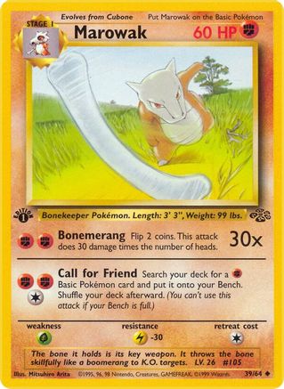 Marowak (39/64) [Jungle 1st Edition]