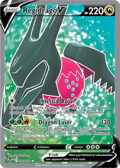 Regidrago V - (183/195) - SWSH12: Silver Tempest - (Ultra Rare)