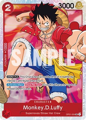 Monkey.D.Luffy - (OP01-024) - Romance Dawn - (Super Rare)