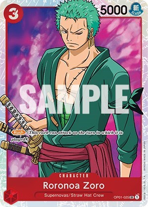 Roronoa Zoro - (OP01-025) - Romance Dawn - (Super Rare)