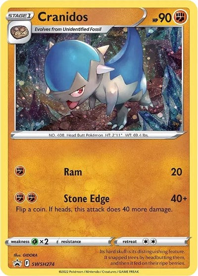 Cranidos - (SWSH274) - SWSH: Sword & Shield Promo Cards - (Promo)