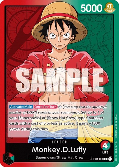 Monkey.D.Luffy - (OP01-003) - Romance Dawn - (Leader)