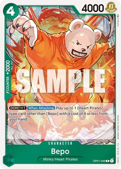 Bepo - (OP01-049) - Romance Dawn - (Rare)