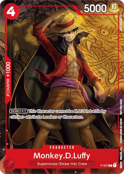 Monkey.D.Luffy (Tournament Pack Vol. 1) - (P-007) - One Piece Promotion Cards - (Promo)