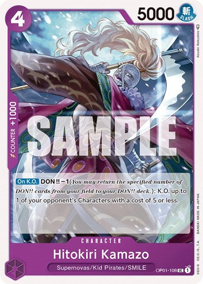 Hitokiri Kamazo - (OP01-108) - Romance Dawn - (Uncommon)