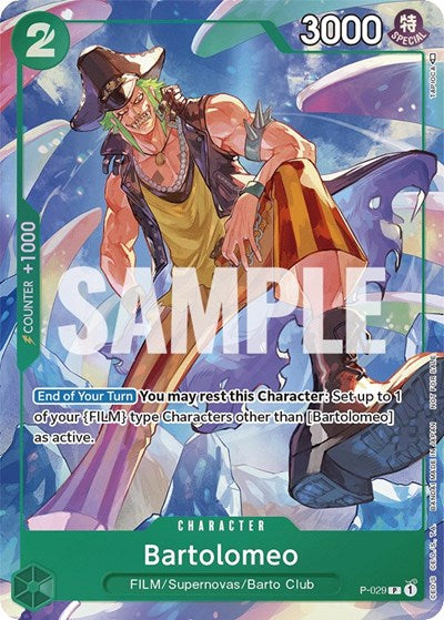 Bartolomeo (Event Pack Vol. 1) - (P-029) - One Piece Promotion Cards - (Promo)
