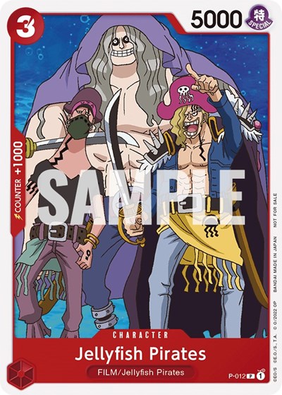 Jellyfish Pirates (One Piece Film Red) - (P-012) - One Piece Promotion Cards - (Promo)