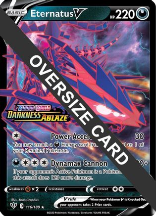 Eternatus V (116/189) (Jumbo Card) [Sword & Shield: Darkness Ablaze]