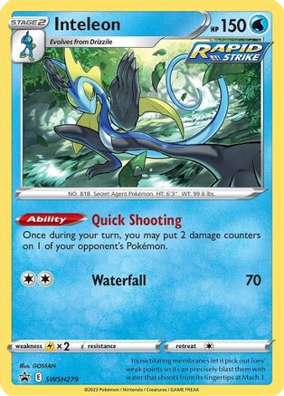 Inteleon (SWSH279) [Sword & Shield: Black Star Promos]